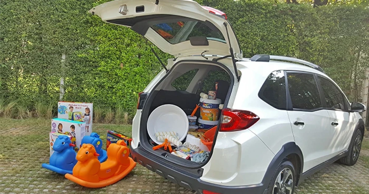 Honda BR-V รถยนต์อเนกประสงค์สุดหล่อใจดี "เติมสีด้วยใจให้น้อง"