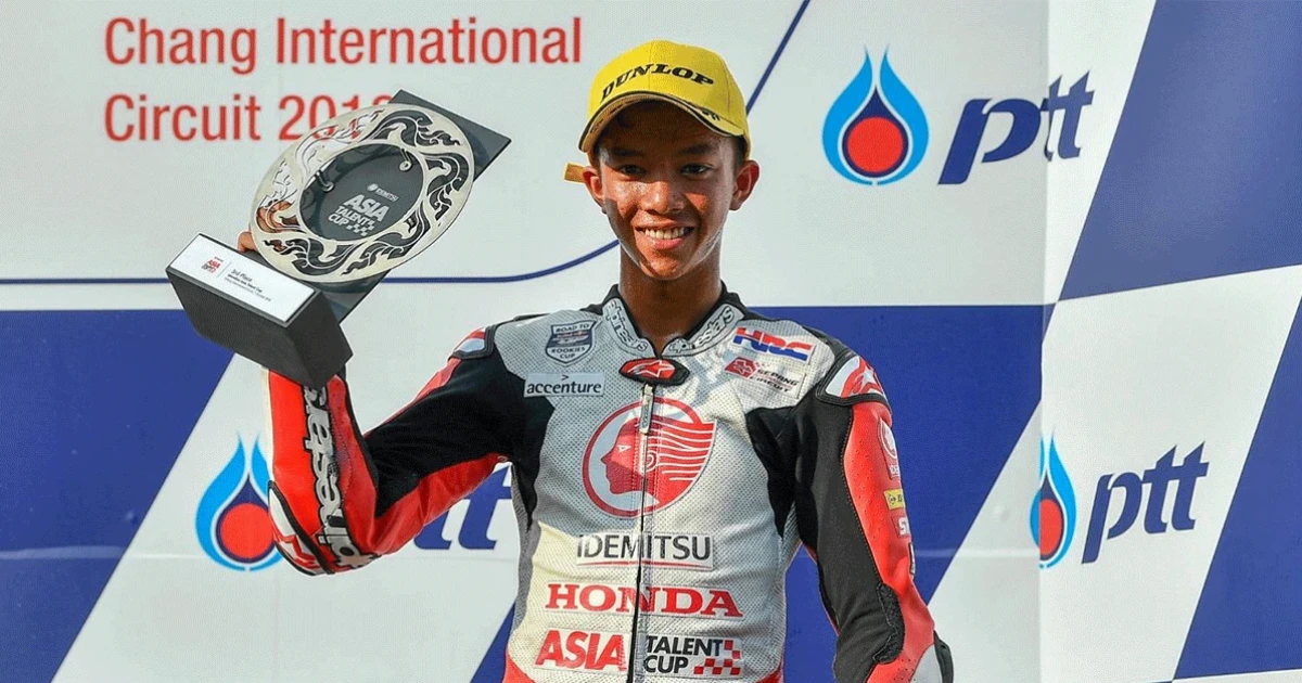 Honda ปิดท้ายความสำเร็จ ThaiGP หลัง "ก๊อง - ธัชกร" ประเดิมโพเดี้ยม Idemitsu Asia Talent Cup 2018