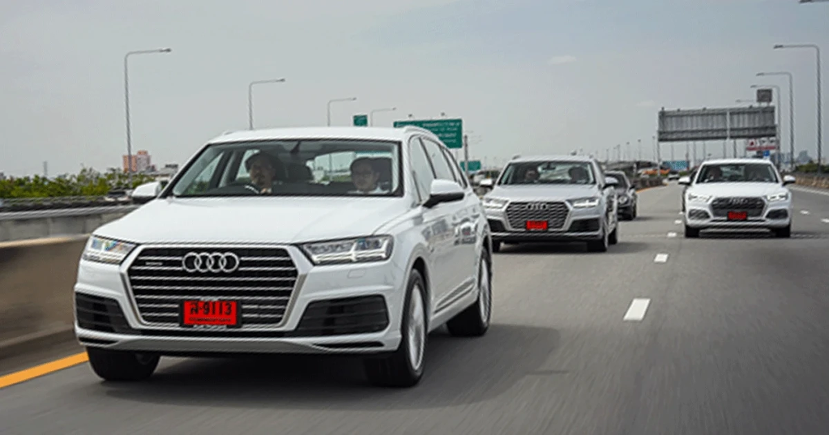 ออดี้ จัดขบวนสปอร์ต คูเป้-เอสยูวี ออกเดินทางสู่อยุธยา ให้รู้ว่า "หล่อ..หรู..แรง" เป็นยังไง!