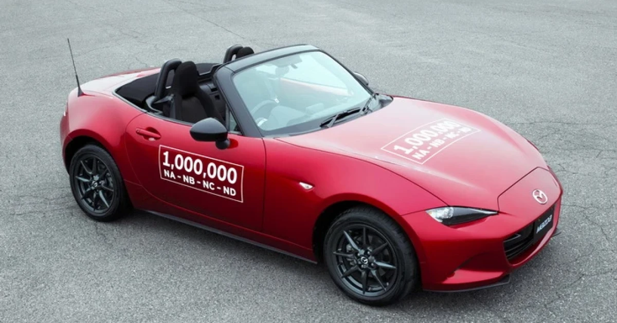 Mazda MX-5 ฉลองยอดผลิตครบ 1 ล้านคันทั่วโลก