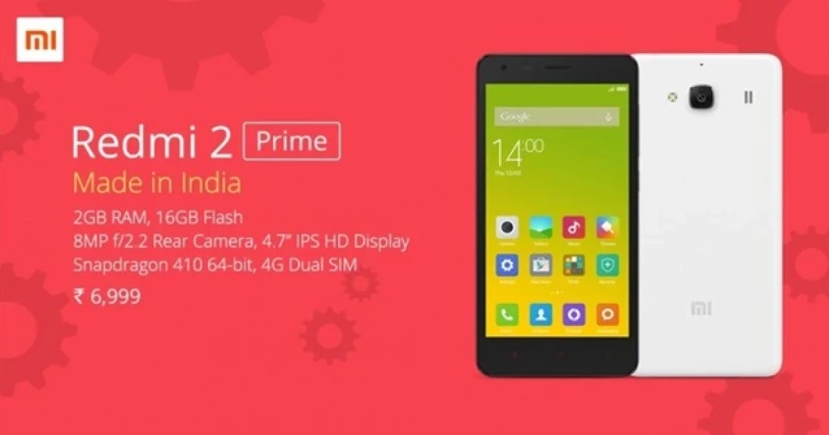 Xiaomi จับมือกับอินเดียผลิต Redmi 2 Prime ราคาไม่เกิน 4,000 บาท