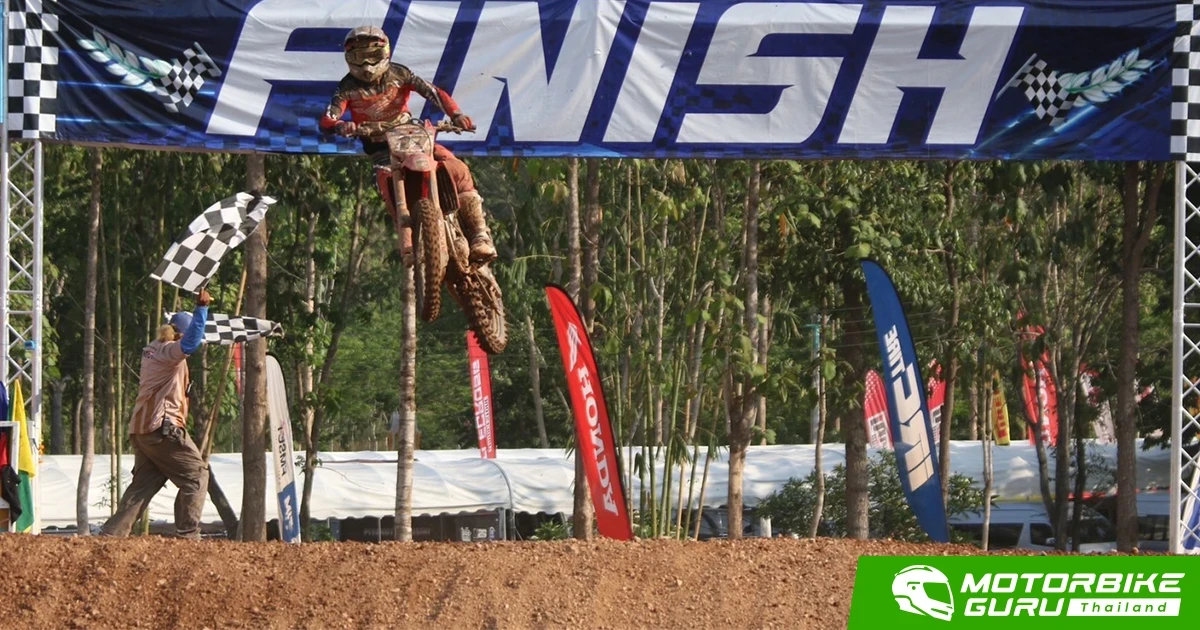 Honda กวาดหัวแถวทางฝุ่น โดย "แซงค์-กฤษฎา" บิด CRF450R คว้าชัยชนะ รุ่นท็อป Premier MX-1 ศึกโมโตครอสชิงแชมป์ประเทศไทย สนามที่ 6-7