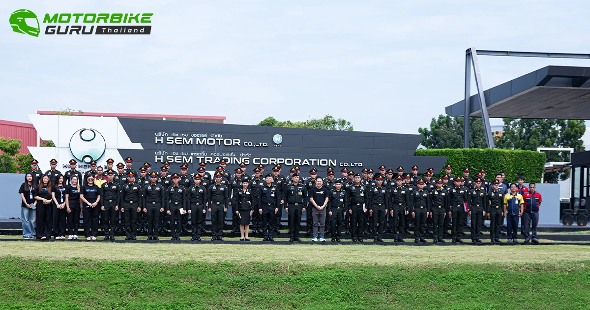 เอช เซม มอเตอร์ เปิดโรงงานให้โรงเรียนนายร้อยพระจุลจอมเกล้า เยี่ยมชมและเรียนรู้นวัตกรรมยานยนต์ไฟฟ้า