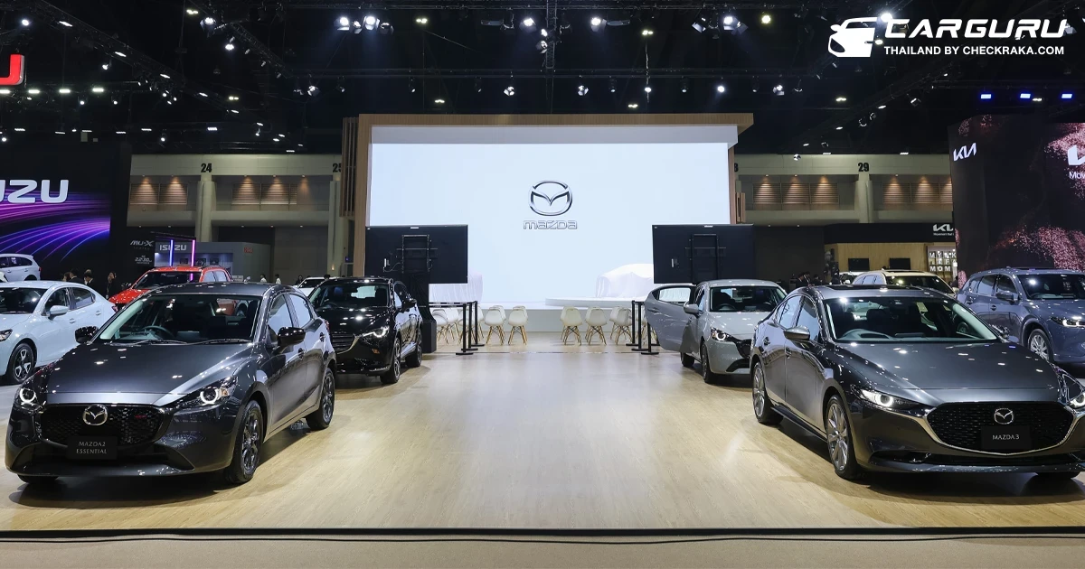 Mazda ปีนี้เนรมิตบูธภายใต้คอนเซ็ปต์ใหม่ JOY DRIVES LIVES พร้อมโชว์รถต้นแบบ Mazda Iconic SP และรถไฟฟ้า Mazda6e ในงานมอเตอร์โชว์ 2025