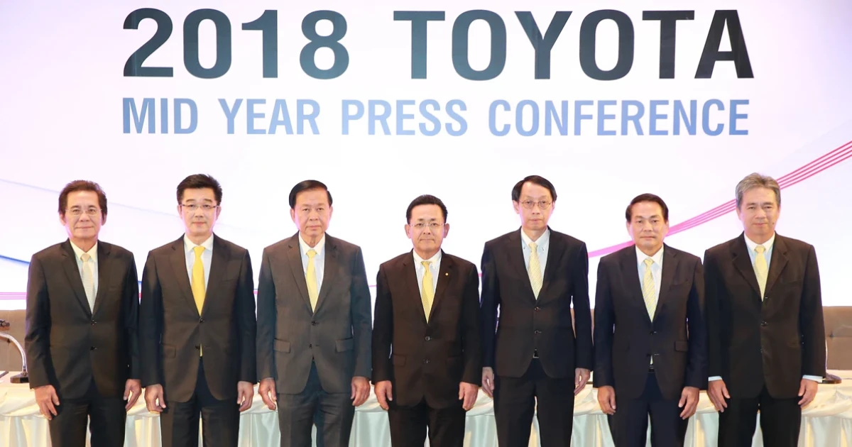 โตโยต้าปรับประมาณการตลาดรถยนต์ปี 2561 แนวโน้มตลาดดี คาดยอดขายรวม 980,000 คัน เพิ่มขึ้น 12%