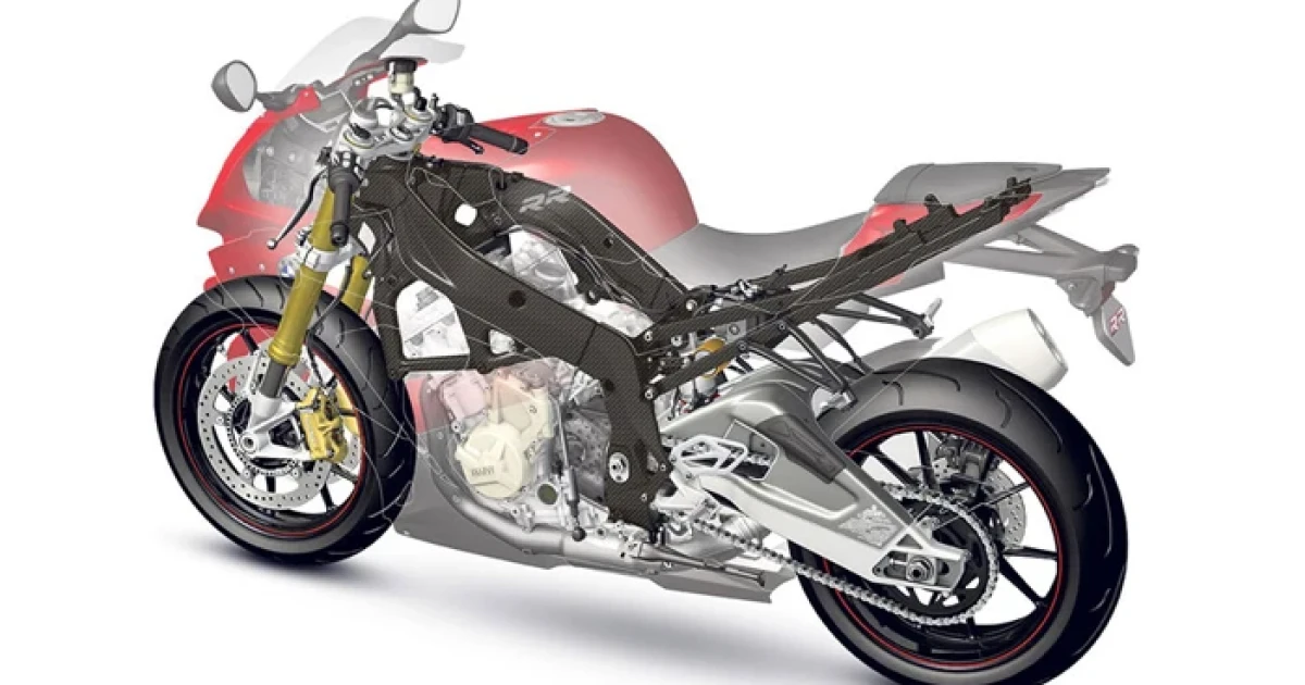 BMW นำเทคโนโลยีคาร์บอนไฟเบอร์ มาผลิตเฟรมมอเตอร์ไซค์
