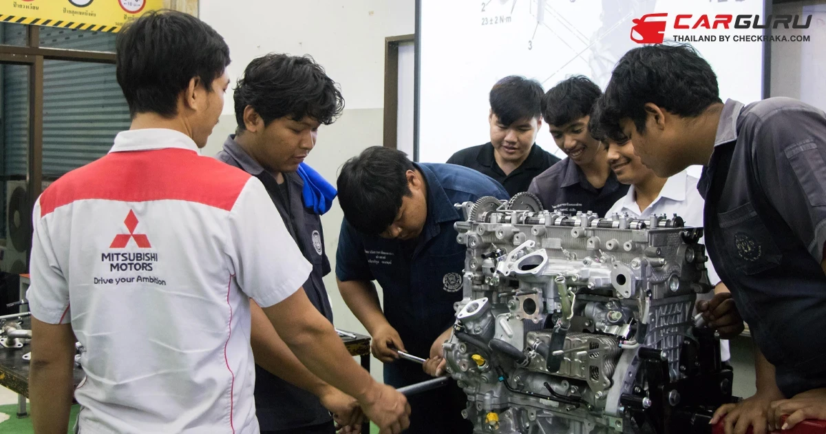 MITSUBISHI ส่งเสริมการพัฒนาทักษะบุคลากรด้านยานยนต์ด้วยการมอบเครื่องยนต์พร้อมชุดส่งกำลังให้แก่ วิทยาลัยการอาชีพคลองท่อม จ.กระบี่