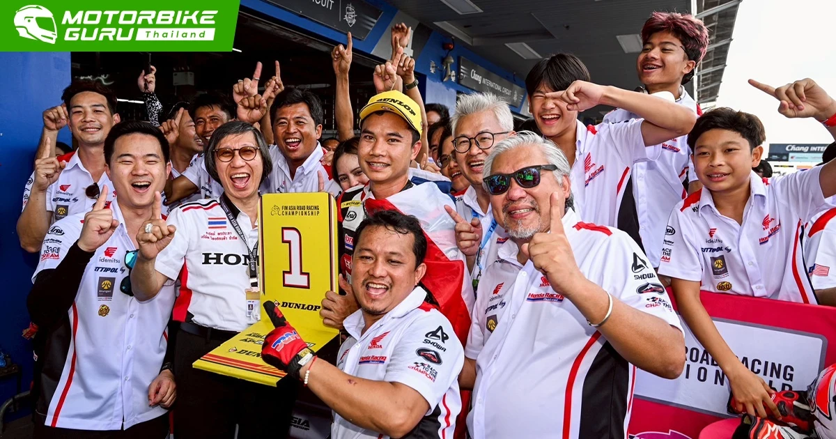 ชิพ-นครินทร์ บิด Honda CBR1000RR-R คว้าดับเบิ้ลวิน เก็บคะแนนเต็มจาก 2 เรซ รั้งจ่าฝูงรุ่นใหญ่สุด ASB1000 สนามแรก ARRC 2025 บุรีรัมย์