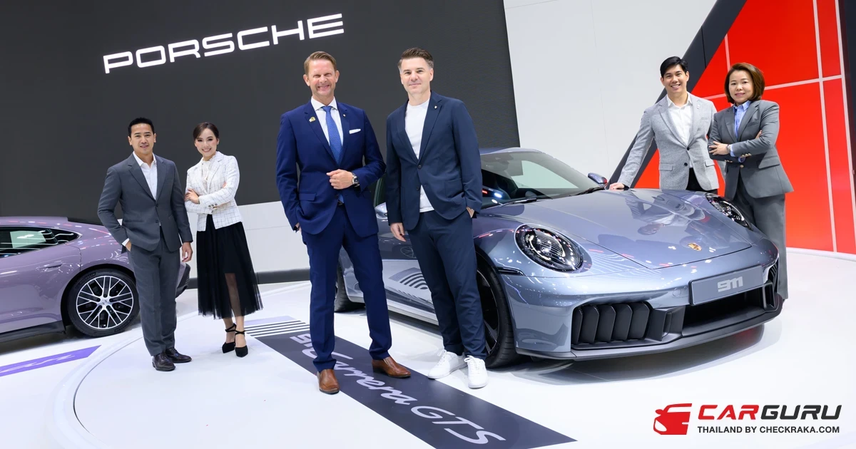 Porsche 911 GTS ที่พร้อมเทคโนโลยี T-Hybrid เปิดตัวครั้งแรกในเอเชียตะวันออกเฉียงใต้ ที่ Bangkok International Motor Show 2025