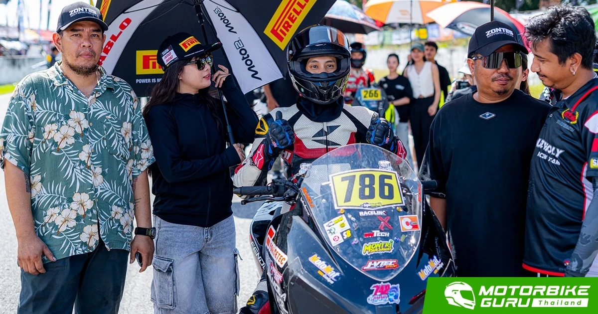 ZONTES 368K นำม้วนเดียวจบและคว้าแชมป์ Scooter 400cc Open ใน SuperbikeMag. com Trackday & Trophy