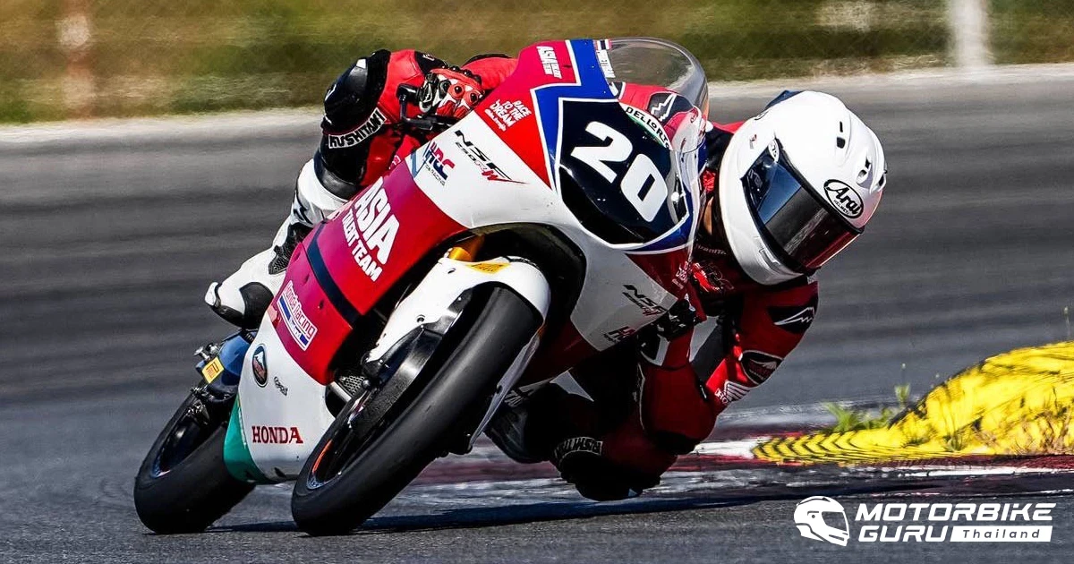 ข้าวกล้อง-จักรีภัทร จากโครงการ ฮอนด้า เรซ ทู เดอะ ดรีม ผ่านสนามสุดหินอย่าง อัลการ์ฟ อินเตอร์เนชั่นแนล เซอร์กิต ในจูเนียร์จีพี สนาม 4 ที่ โปรตุเกส