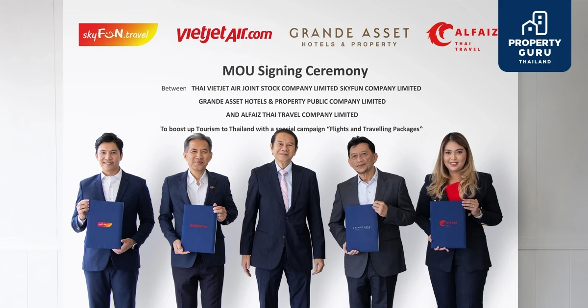 แกรนด์ แอสเสท จับมือ การบินไทย มอบสิทธิพิเศษแก่นักเดินทาง  ร่วมมือ ไทยเวียตเจ็ท กระตุ้นตลาดท่องเที่ยวอินบาวด์