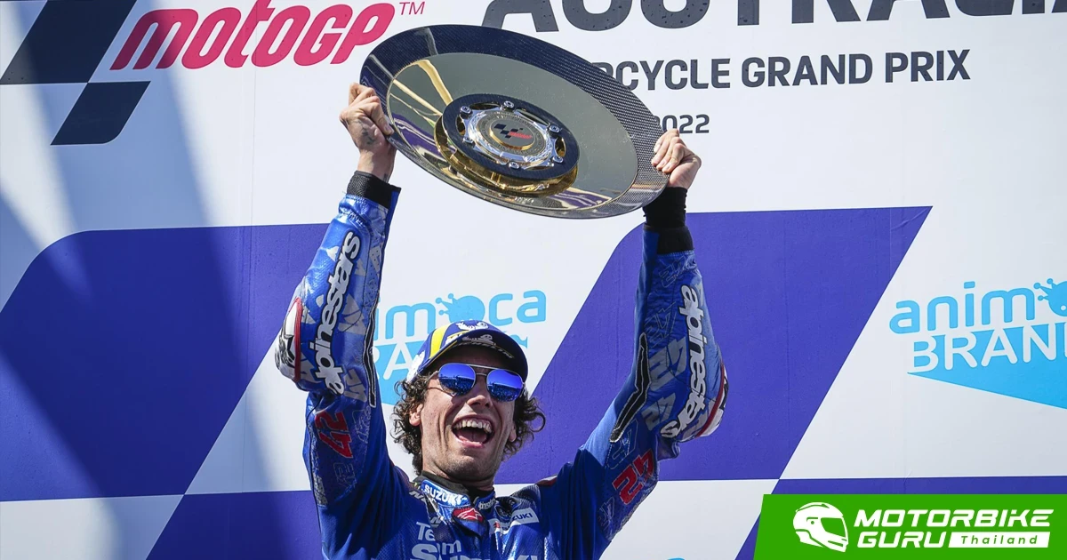 Rins พา Susuki คว้าชัยได้ที่ออสเตรเลีย ด้าน Quartararo ล้มส่งให้ Bagnaia ขึ้นเป็นผู้นำคะแนนสะสม