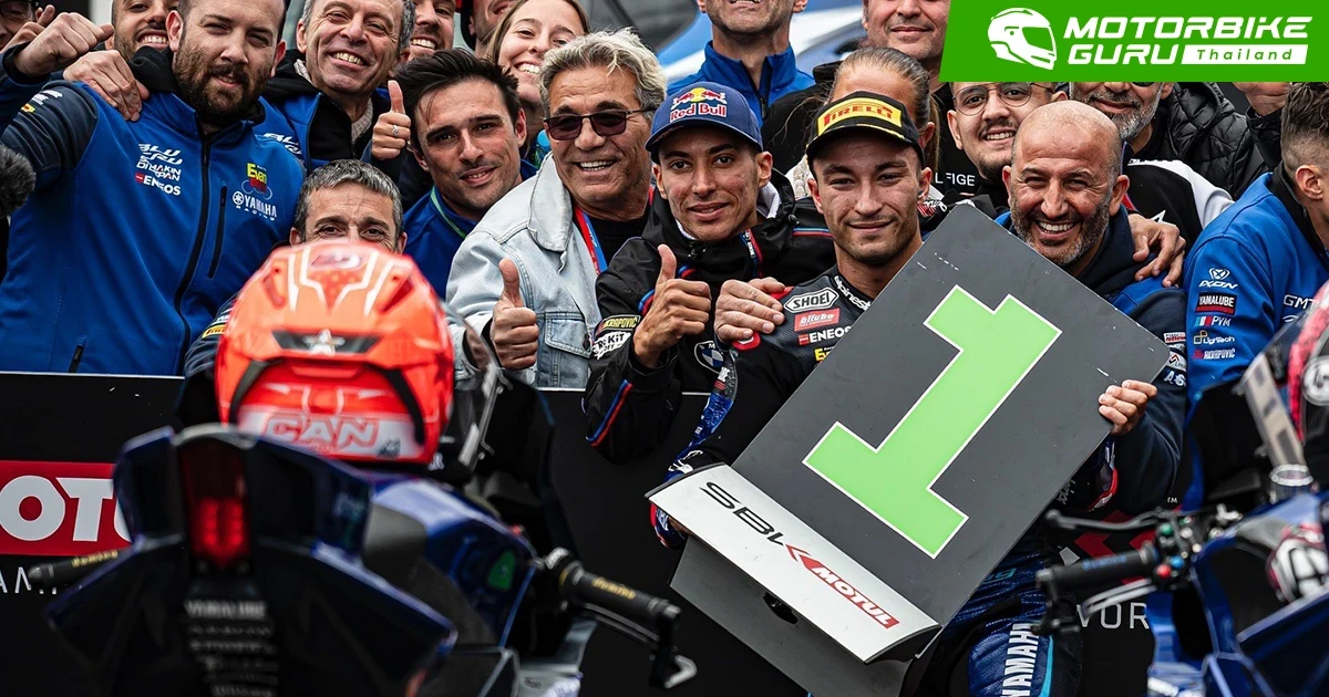 YAMAHA YZF-R9 ฟอร์มโหด คว้าดับเบิ้ลโพเดียมในศึก เวิลด์ ซูเปอร์สปอร์ต แชมเปี้ยนชิพ 2025 สนาม 5 ที่ ออโตโดรม โมสต์