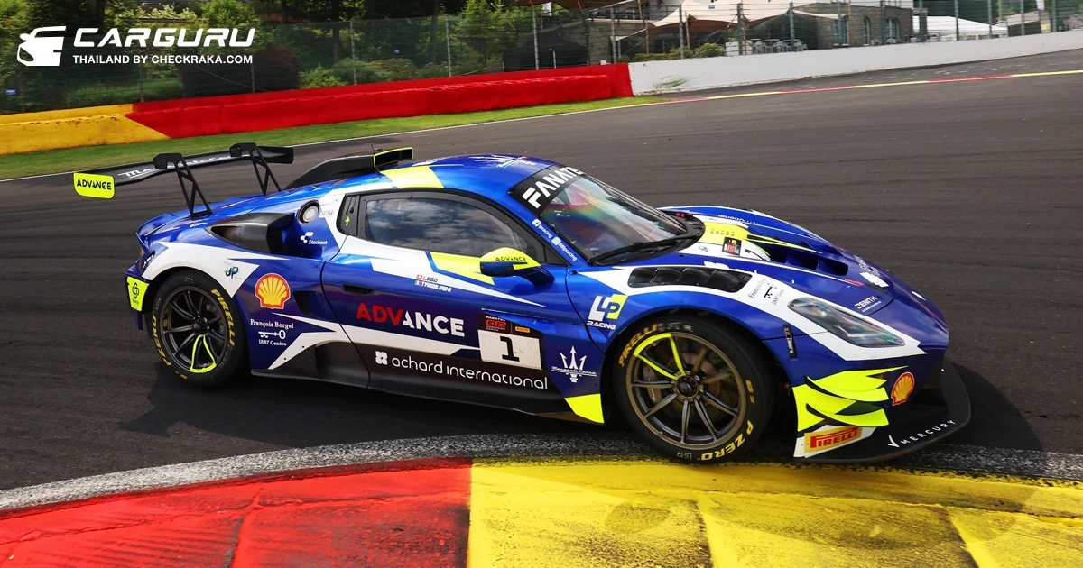 มาเซราติ โชว์ผลงานเยี่ยม คว้าอันดับ 1-2 ในเรซ 1 ในรายการ ฟานาเทค จีที2 ยูโรเปียน ซีรีส์ รอบ 3 สนามสปา