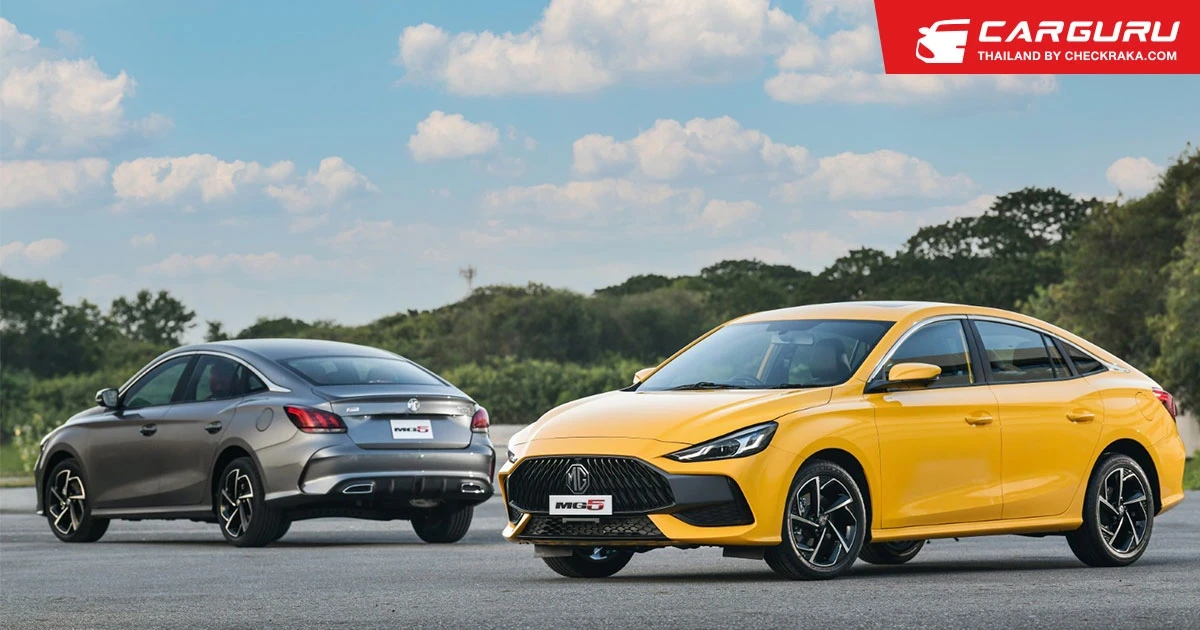 NEW MG5 อับเกรดสเปค เพิ่มรุ่น D+ ซันรูฟมาตรวัด 7 นิ้ว สุดคุ้ม 679,000 บาท