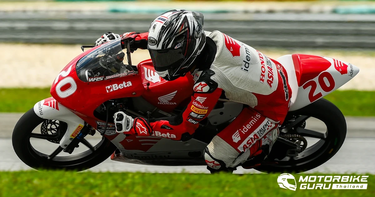 ไม้คิว-เกียรติศักดิ์ นักบิดดาวรุ่ง ฮอนด้า เรซ ทู เดอะ ดรีม คว้าท็อป 5 & Best Lap ในศึก เอเชีย ทาเลนต์ คัพ สนามที่ 2 ที่มาเลเซีย