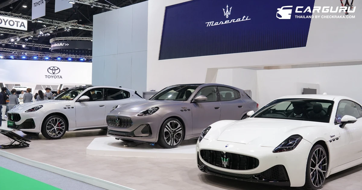 Maserati จัดแสดงยนตรกรรมล้ำสมัย โชว์ไฮไลท์ Grecale Folgore ข้บเคลื่อนด้วยไฟฟ้า 100% ในมอเตอร์โชว์ 2024