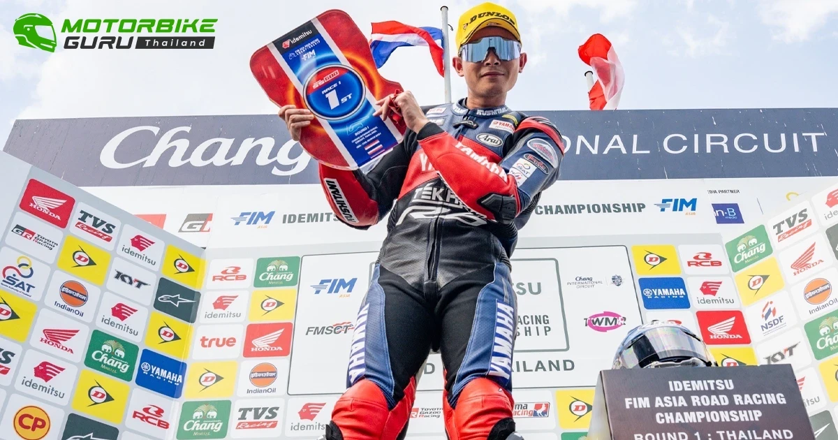 Yamaha ได้ฉลองชัยสนามแรกกระหึ่มโฮมเรซหลัง แสตมป์-อภิวัฒน์ ฟอร์มโหด! เบิ้ลแชมป์ ARRC 2024 ที่ บุรีรัมย์