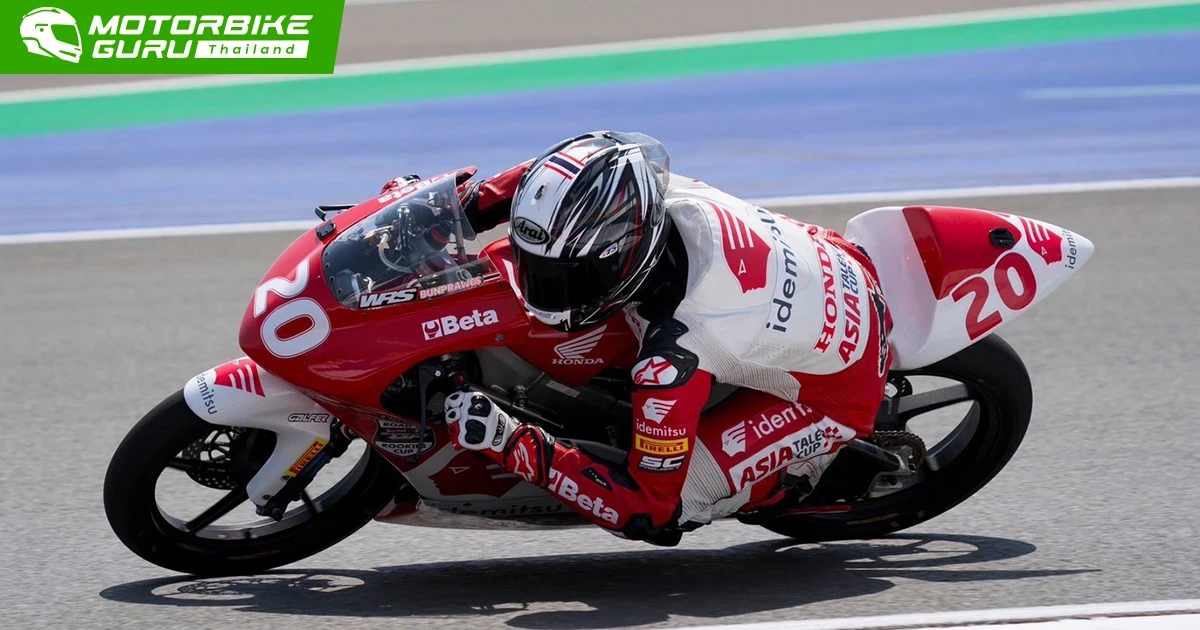 ดาวรุ่งไทยจาก Honda Racing Thailand เดินหน้าเก็บแต้มต่อเนื่อง โดย อุ้ม-นพรุธพงษ์ สร้างผลงานระดับเอเชีย ผ่านครึ่งฤดูกาลรั้งท็อปทรีใน Idemitsu Asia Talent Cup 2025