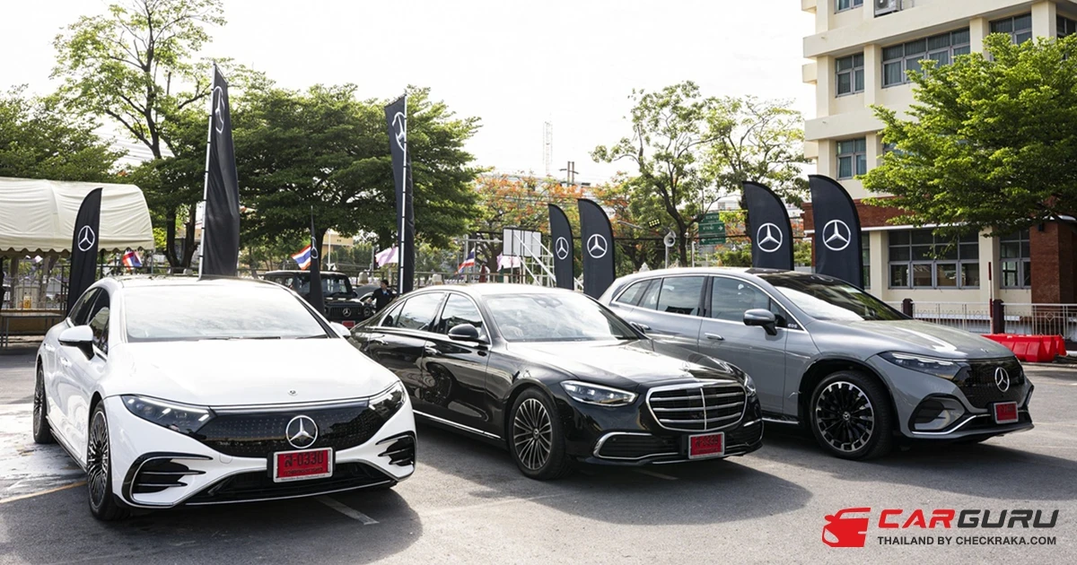Mercedes-Benz ส่งแฟลกชิปโมเดล EQS และ S-Class ร่วมทดสอบระบบช่วยเหลือผู้ขับขี่ขั้นสูง ในงาน Road Safety Week โดย UNESCAP