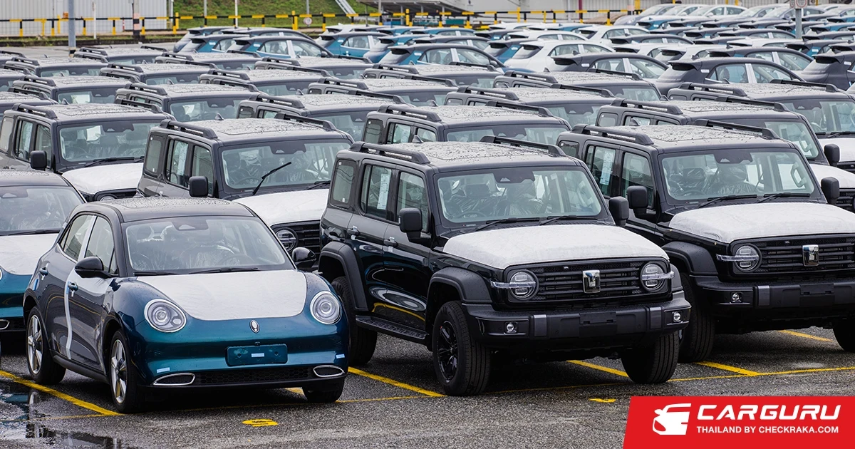 GWM (Thailand) ส่งออก 3 ปี โตต่อเนื่อง ยอดสะสมคาดทะลุ 5,000 คันสิ้นปี 68 นำโดย ORA และ TANK