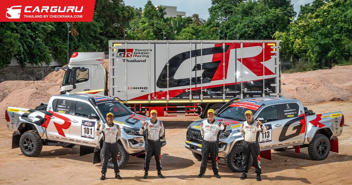 TOYOTA GAZOO Racing Thailand คว้าโพเดียม 2 ปีซ้อน ด้วย HILUX REVO GR SPORT 4x4 จากการแข่งขันแรลลี่สุดโหดรายการ Asia Cross Country Rally 2025