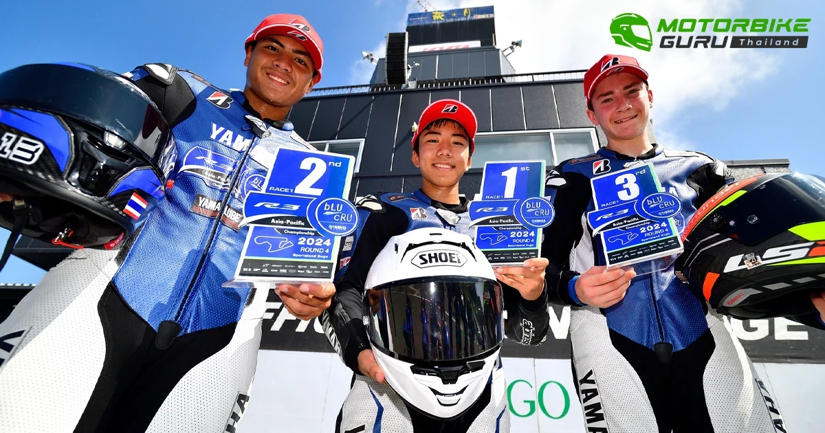 ดาวรุ่งยามาฮ่า อาร์ตี้-ธนกฤต คว้าโพเดียม Yamaha r3 bLU cRU APC สนาม 4 ที่สนาม Sportsland SUGO