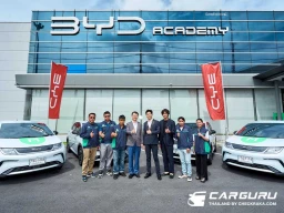 BYD ผนึกกำลังกับ LINE MAN ส่งมอบรถ DOLPHIN รองรับการขยายเครือข่าย EV บน LINE MAN RIDE