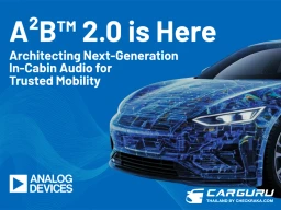 Analog Devices เปิดตัว A²B 2.0 ที่ได้เข้าสู่กระบวนการผลิตเต็มรูปแบบ เพื่อมุ่งปฏิวัติประสบการณ์ระบบเสียงสำหรับยานยนต์ยุคใหม่