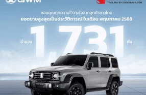 GWM สร้างยอดขายสูงสุดเป็นประวัติการณ์ในรอบ 4 ปี ด้วยการเติบโตสูงถึง 225% ในเดือนพฤษภาคม 2568