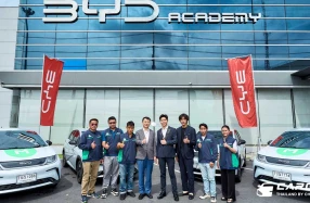BYD ผนึกกำลังกับ LINE MAN ส่งมอบรถ DOLPHIN รองรับการขยายเครือข่าย EV บน LINE MAN RIDE