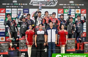 ทัพรถแข่ง Honda CBR1000RR-R ประเดิมคว้าแชมป์–เหมาโพเดียม ศึกซูเปอร์สต็อก เอ็นดูรานซ์ ครั้งแรกที่สนามช้างฯ