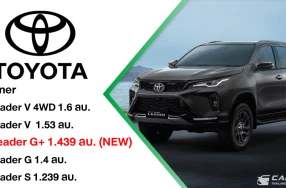 Toyota Fortuner Leader G+ เติมเต็มไลน์อัพ ตอกย้ำความเป็นผู้นำตัวจริงในตลาด PPV ในราคา 1,439,000 บาท
