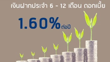 ลูกค้า ยูโอบี เวลท์ แบงก์กิ้ง ใหม่ รับเงินฝากประจำ 6-12 ปี ดอกเบี้ยสูง 1.60% ต่อปี