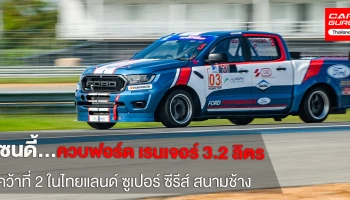 แซนดี้ควบฟอร์ด เรนเจอร์ 3.2 ลิตร คว้าที่ 2 ในไทยแลนด์ ซูเปอร์ ซีรีส์ สนามช้าง