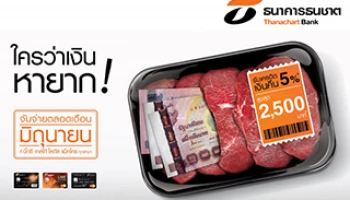 ใครว่าเงินหายาก! ช้อปทุกวัน ในเดือนมิถุนายน ณ ซูเปอร์มาเก็ตที่ร่วมรายการ รับเงินคืนสูงสุด 5% จากบัตรเครดิตธนชาต