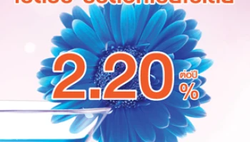 เปิดปั๊บ รับดอกเบี้ยไปเลย 2.20% ต่อปี กับบัญชีเงินฝากออมทรัพย์เพิ่มค่าทันใจ จาก ธ.ไทยเครดิต