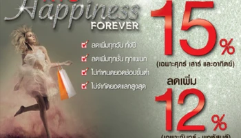 รับส่วนลดสูงสุด 15% ทุกวัน ทั้งปี เมื่อช้อปที่ห้างสรรพสินค้าชั้นนำ กับบัตรเครดิต KTC