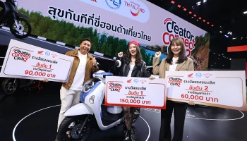 Honda ประกาศผู้ชนะ Thai Honda Creator Connect Club ปี 2 ดันครีเอเตอร์ถ่ายทอดความสุขจากท่องเที่ยวไทย คว้ารางวัลรวมกว่า 2 ล้านบาท