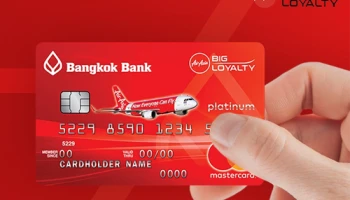 บัตรเครดิตแอร์เอเชีย ธนาคารกรุงเทพ ยิ่งช้อป ยิ่งรูด ยิ่งได้บินฟรี บัตรเดียว...ฟรีเป็นขบวน
