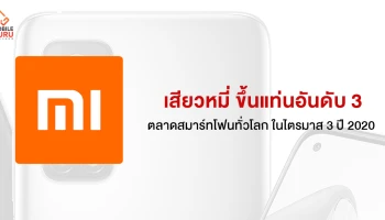 Xiaomi ขึ้นแท่นอันดับ 3 ตลาดสมาร์ทโฟนทั่วโลก ยอดส่งมอบเครื่อง 46 ล้านเครื่อง มีส่วนแบ่งการตลาด 13.1%