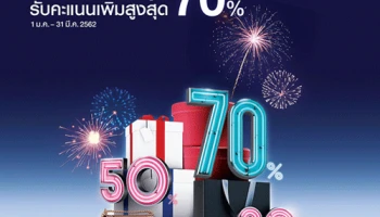 บัตรเครดิตยูโอบีให้คุณฉลองไม่สิ้นสุด รับคะแนนเพิ่มสูงสุด 70%