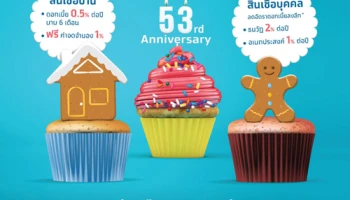 ดอกเบี้ยดี๊ดี...แฮปปี้สุดสุด ฉลองครบรอบ 53 ปี กรุงไทย มอบโปรโมชั่นสินเชื่อพิเศษหลายรายการ