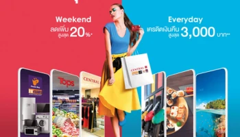ช้อปนอกห้างก็ปัง ช้อปในห้างฯ ก็ว้าว! ลดเพิ่มสูงสุด 20% รับเครดิตเงินคืนสูงสุด 3,000 บาท จากบัตรเครดิตเซ็นทรัล เดอะวัน