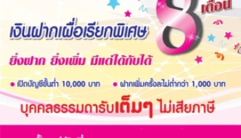 "เงินฝากเผื่อเรียกพิเศษ 8 เดือน" ยิ่งฝาก ยิ่งเพิ่ม มีแต่ได้กับได้ จาก ธ.ออมสิน