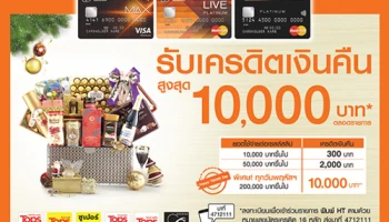 รับเครดิตเงินคืนสูงสุด 10,000 บาท เมื่อใช้จ่ายที่ Tops Supermarket ผ่านบัตรเครดิตธนชาต