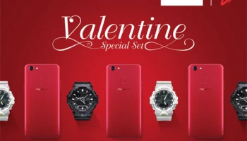 ออปโป้ จับมือ G-SHOCK ส่ง "OPPO X G-SHOCK Valentine Special Set" ต้อนรับเทศกาลแห่งความรัก