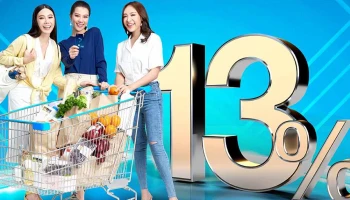 โปรโมชั่นซูเปอร์มาร์เก็ต รับเครดิตเงินคืนสูงสุด 600 บาท พิเศษ! ใช้คะแนนแลกรับเครดิตเงินคืนเพิ่ม 13%