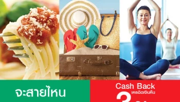 จะสายไหน ก็ฟินเว่อร์... รับเครดิตเงินคืน 3% เมื่อใช้จ่ายผ่านบัตรเครดิตเทสโก้ โลตัส วีซ่า ตามหมวดที่กำหนด